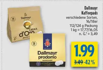 diska Dallmayr crema d'oro mild + fein Angebot