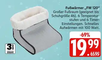 Marktkauf Fußwärmer fw 120 Angebot