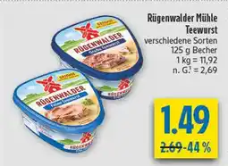 diska Rügenwalder mühle feine teewurst Angebot