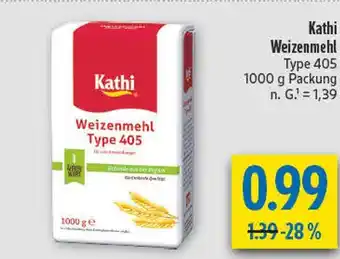 diska Kathi weizenmehl type 405 Angebot