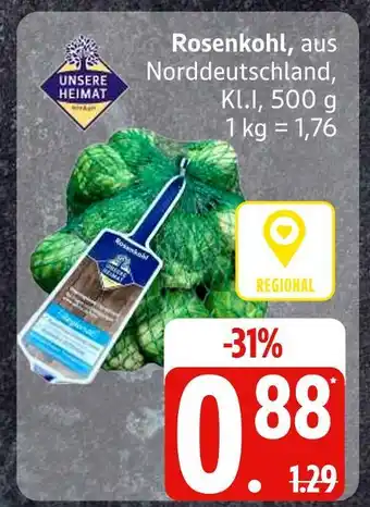 Edeka Unsere heimat rosenkohl Angebot