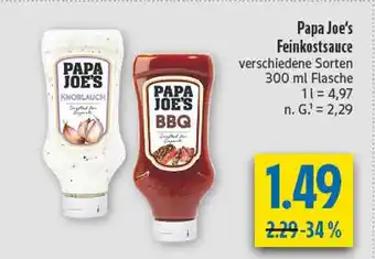 diska Papa joe's knoblauch feinkostsauce Angebot