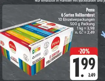 E-Center Pema 6 sorten vollkornbrot Angebot
