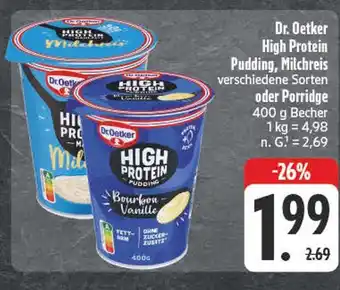 E-Center Dr. oetker high protein pudding Angebot