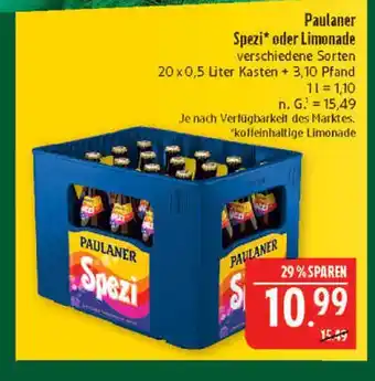 Marktkauf Paulaner spezi Angebot