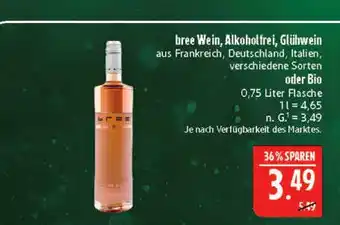 Marktkauf Bree wein, alkoholfrei, glühwein Angebot