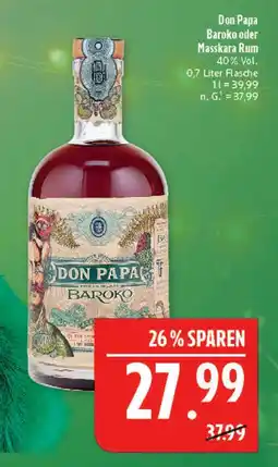 Marktkauf Don papa baroko rum Angebot