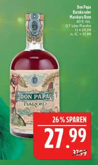 Marktkauf Don papa baroko rum Angebot