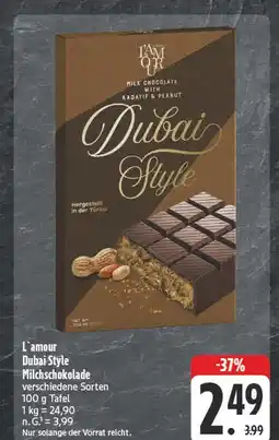 E-Center L'amour dubai style milchschokolade Angebot