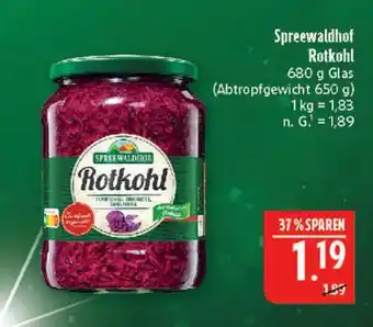 Marktkauf Spreewaldhof rotkohl Angebot