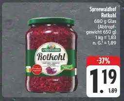 E-Center Spreewaldhof rotkohl Angebot