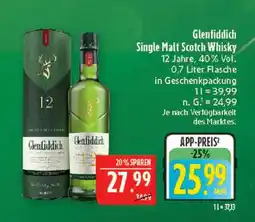 Marktkauf Glenfiddich single malt scotch whisky 12 jahre Angebot