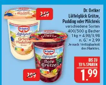 Marktkauf Dr. oetker löffelglück grütze Angebot