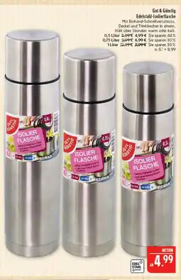 Marktkauf Gut & günstig edelstahl-isolierflasche Angebot
