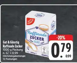 Edeka Gut & günstig raffinade zucker Angebot