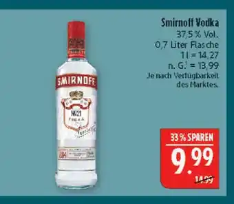 Marktkauf Smirnoff vodka Angebot