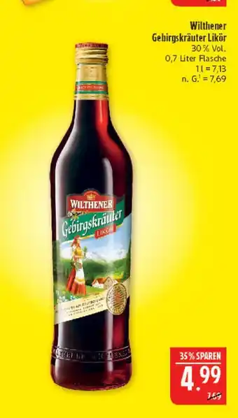 Marktkauf Wilthener gebirgskräuter likör Angebot