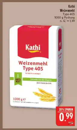 Marktkauf Kathi weizenmehl type 405 Angebot