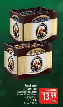 Marktkauf Franziskaner weissbier Angebot