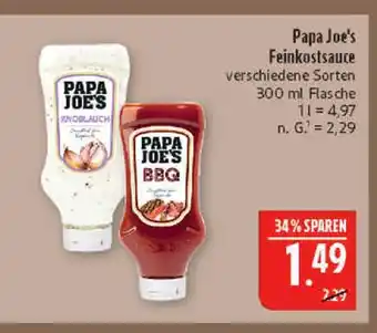 Marktkauf Papa joe's knoblauch feinkostsauce Angebot