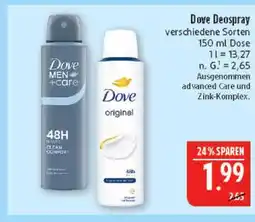 Marktkauf Dove deospray Angebot