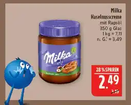 Marktkauf Milka haselnusscreme mit rapsöl Angebot