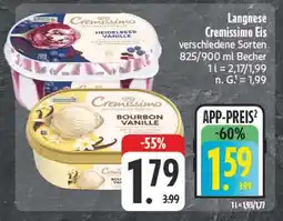 Edeka Langnese cremissimo heidelbeer vanille Angebot