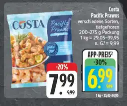 Edeka Costa pacific prawns Angebot