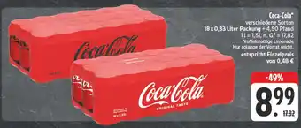 Edeka Coca-cola verschiedene sorten Angebot
