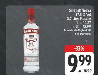 Edeka Smirnoff smirnoff vodka Angebot