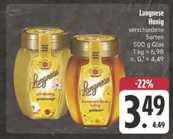 Edeka Langnese landhonig goldcremig Angebot