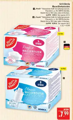 Marktkauf Gut & günstig profi+ wasserfilterkartuschen Angebot