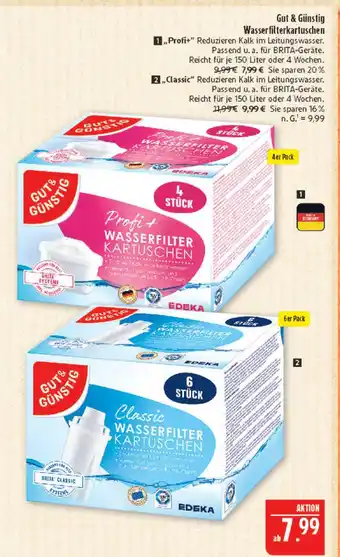 Marktkauf Gut & günstig profi+ wasserfilterkartuschen Angebot