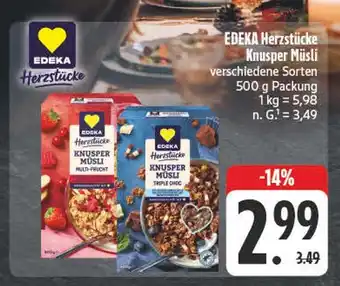 Edeka Edeka herzstücke knusper müsli multi-frucht Angebot