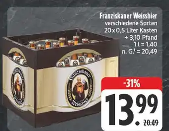 Edeka Franziskaner weissbier Angebot