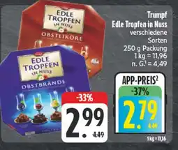 Edeka Trumpf edle tropfen in nuss obstliköre Angebot