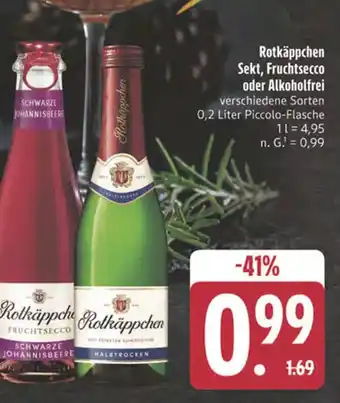 Edeka Rotkäppchen fruchtsecco schwarze johannisbeere Angebot