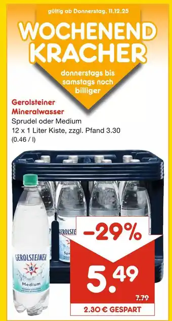 Netto Marken-Discount Gerolsteiner mineralwasser Angebot