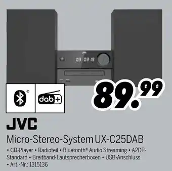 MEDIMAX JVC Micro-Stereo-System UX-C25DAB Angebot