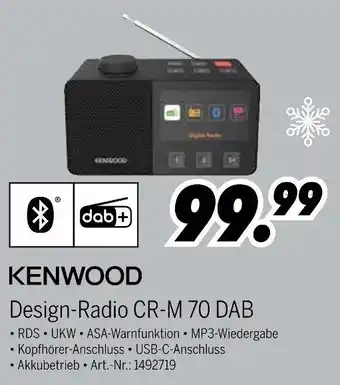MEDIMAX KENWOOD Design-Radio CR-M 70 DAB Angebot