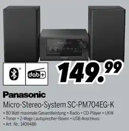 MEDIMAX Panasonic Micro-Stereo-System SC-PM704EG-K Angebot