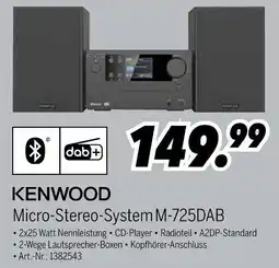 MEDIMAX KENWOOD Micro-Stereo-System M-725DAB Angebot