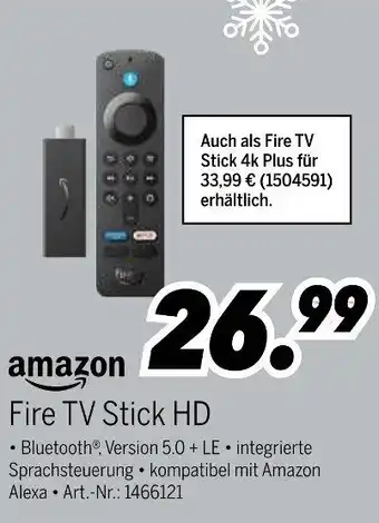 MEDIMAX amazon Fire TV Stick HD Angebot