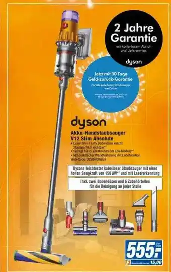 HEM Expert Dyson Akku-handstaubsauger V12 Slim Absolute Angebot