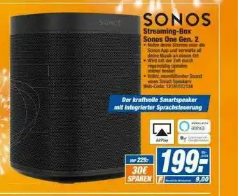 HEM Expert Sonos Streaming-box Sonos One Gen. 2 Angebot