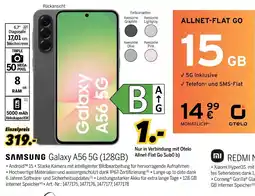 MEDIMAX SAMSUNG Galaxy A56 5G (128GB) + Allnet-Flat Go 15 GB Angebot
