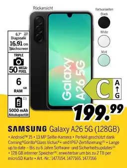 MEDIMAX SAMSUNG Galaxy A26 5G (128GB) Angebot