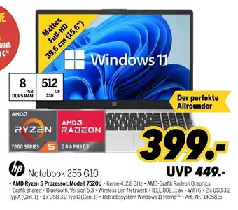 MEDIMAX hp Notebook 255 G10 Angebot