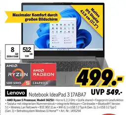 MEDIMAX Lenovo Notebook IdeaPad 3 17ABA7 Angebot
