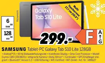 MEDIMAX SAMSUNG Tablet-PC Galaxy Tab S10 Lite 128GB Angebot